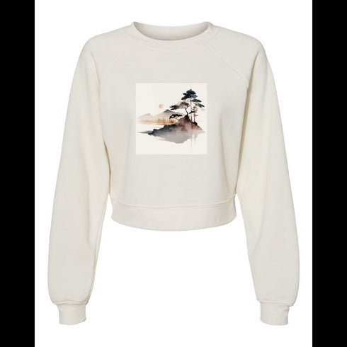Landscape painting Bella canvas hoodie 7505
